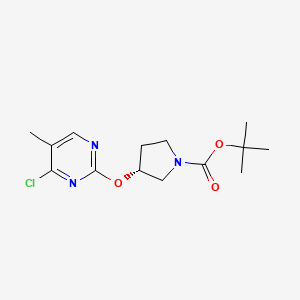 (R)-tert-Butyl 3-((4-chloro-5-methylpyrimidin-2-yl)oxy)pyrrolidine-1-carboxylate
