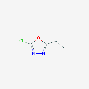 molecular formula C4H5ClN2O B2943186 2-Chloro-5-ethyl-1,3,4-oxadiazole CAS No. 1368394-17-5