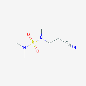molecular formula C6H13N3O2S B2943192 [(2-Cyanoethyl)(methyl)sulfamoyl]dimethylamine CAS No. 850802-71-0