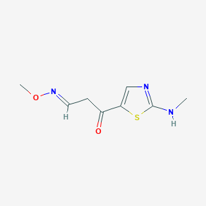 3-(2-(Methylamino)-1,3-thiazol-5-yl)-3-oxopropanal o-methyloxime