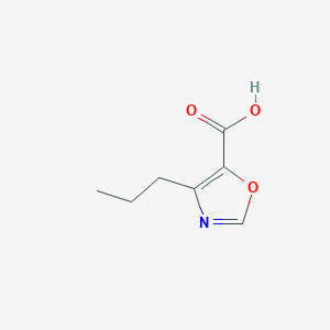 molecular formula C7H9NO3 B2943217 4-Propyl-1,3-oxazole-5-carboxylic acid CAS No. 1538088-91-3