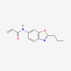 molecular formula C13H14N2O2 B2943227 N-(2-丙基-1,3-苯并恶唑-6-基)丙-2-烯酰胺 CAS No. 2459725-68-7