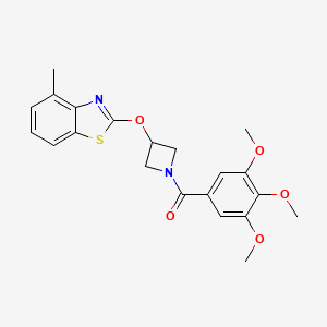 (3-((4-Methylbenzo[d]thiazol-2-yl)oxy)azetidin-1-yl)(3,4,5-trimethoxyphenyl)methanone