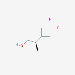molecular formula C7H12F2O B2943242 (2R)-2-(3,3-Difluorocyclobutyl)propan-1-ol CAS No. 2248187-27-9