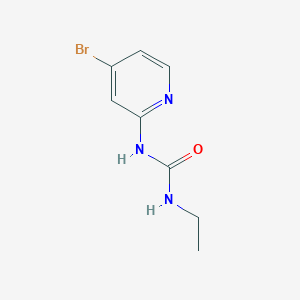 molecular formula C8H10BrN3O B2943243 1-(4-溴吡啶-2-基)-3-乙基脲 CAS No. 1031432-46-8