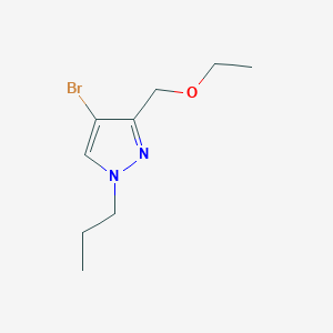 molecular formula C9H15BrN2O B2943253 4-bromo-3-(ethoxymethyl)-1-propyl-1H-pyrazole CAS No. 1856042-00-6