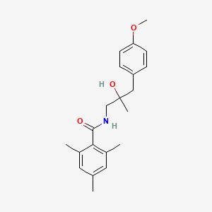 molecular formula C21H27NO3 B2943265 N-(2-羟基-3-(4-甲氧基苯基)-2-甲基丙基)-2,4,6-三甲基苯甲酰胺 CAS No. 1396786-81-4