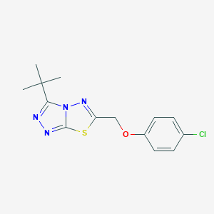 3-Tert-butyl-6-[(4-chlorophenoxy)methyl][1,2,4]triazolo[3,4-b][1,3,4]thiadiazole