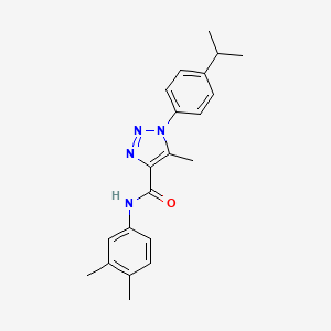 N-(3,4-dimethylphenyl)-1-(4-isopropylphenyl)-5-methyl-1H-1,2,3-triazole-4-carboxamide