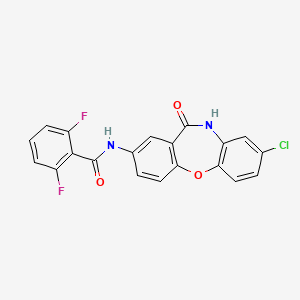molecular formula C20H11ClF2N2O3 B2943286 N-(8-chloro-11-oxo-10,11-dihydrodibenzo[b,f][1,4]oxazepin-2-yl)-2,6-difluorobenzamide CAS No. 922031-44-5