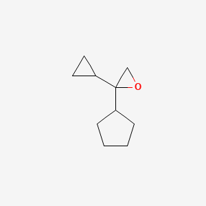molecular formula C10H16O B2943292 2-Cyclopentyl-2-cyclopropyloxirane CAS No. 2248389-18-4