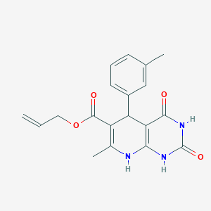 Allyl 7-methyl-2,4-dioxo-5-(m-tolyl)-1,2,3,4,5,8-hexahydropyrido[2,3-d]pyrimidine-6-carboxylate