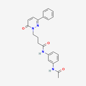 N-(3-acetamidophenyl)-4-(6-oxo-3-phenylpyridazin-1(6H)-yl)butanamide