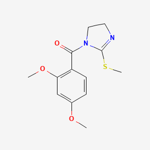 (2,4-Dimethoxyphenyl)-(2-methylsulfanyl-4,5-dihydroimidazol-1-yl)methanone