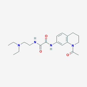 molecular formula C19H28N4O3 B2943305 N1-(1-乙酰基-1,2,3,4-四氢喹啉-7-基)-N2-(2-(二乙氨基)乙基)草酰胺 CAS No. 898424-04-9