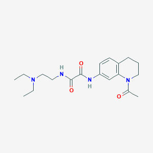 molecular formula C19H28N4O3 B2943305 N'-(1-acetyl-1,2,3,4-tetrahydroquinolin-7-yl)-N-[2-(diethylamino)ethyl]ethanediamide CAS No. 898424-04-9