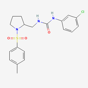1-(3-Chlorophenyl)-3-((1-tosylpyrrolidin-2-yl)methyl)urea