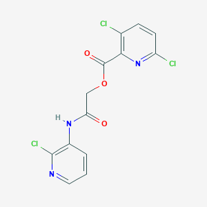[2-[(2-Chloropyridin-3-yl)amino]-2-oxoethyl] 3,6-dichloropyridine-2-carboxylate