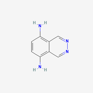 molecular formula C8H8N4 B2943319 邻苯二嗪-5,8-二胺 CAS No. 502584-74-9