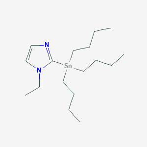 molecular formula C17H34N2Sn B2943329 1-Ethyl-2-(tributylstannyl)-1H-imidazole CAS No. 1403821-71-5