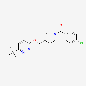 3-Tert-butyl-6-{[1-(4-chlorobenzoyl)piperidin-4-yl]methoxy}pyridazine