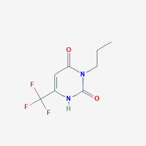 B2943337 3-propyl-6-(trifluoromethyl)-2,4(1H,3H)-pyrimidinedione CAS No. 26675-96-7