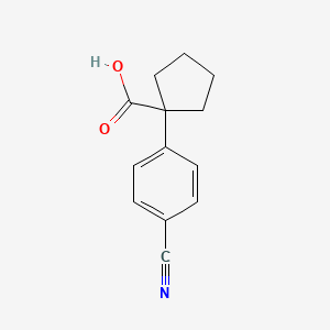 molecular formula C13H13NO2 B2943344 1-(4-氰基苯基)环戊烷甲酸 CAS No. 135569-29-8