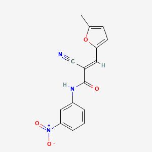 B2943350 (2E)-2-cyano-3-(5-methylfuran-2-yl)-N-(3-nitrophenyl)prop-2-enamide CAS No. 327075-33-2