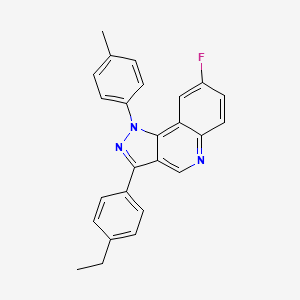 molecular formula C25H20FN3 B2943370 3-(4-ethylphenyl)-8-fluoro-1-(4-methylphenyl)-1H-pyrazolo[4,3-c]quinoline CAS No. 901004-99-7