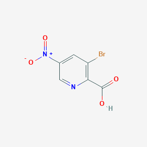 molecular formula C6H3BrN2O4 B2943380 3-溴-5-硝基吡啶-2-甲酸 CAS No. 1211583-91-3