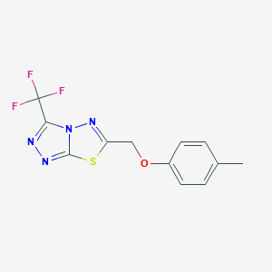 6-[(4-Methylphenoxy)methyl]-3-(trifluoromethyl)[1,2,4]triazolo[3,4-b][1,3,4]thiadiazole