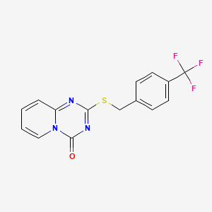 2-[[4-(Trifluoromethyl)phenyl]methylsulfanyl]pyrido[1,2-a][1,3,5]triazin-4-one