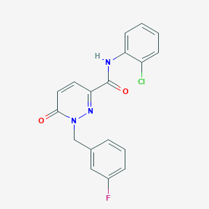 N-(2-chlorophenyl)-1-(3-fluorobenzyl)-6-oxo-1,6-dihydropyridazine-3-carboxamide