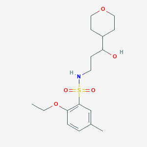 2-ethoxy-N-(3-hydroxy-3-(tetrahydro-2H-pyran-4-yl)propyl)-5-methylbenzenesulfonamide