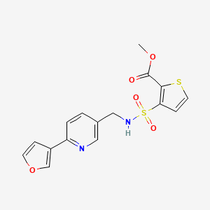 methyl 3-(N-((6-(furan-3-yl)pyridin-3-yl)methyl)sulfamoyl)thiophene-2-carboxylate