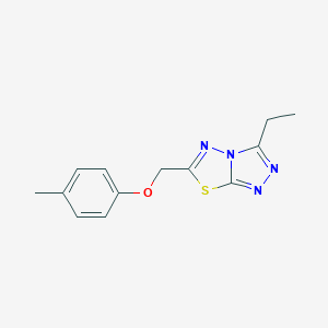 3-Ethyl-6-[(4-methylphenoxy)methyl][1,2,4]triazolo[3,4-b][1,3,4]thiadiazole