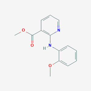 molecular formula C14H14N2O3 B2943421 METHYL 2-[(2-METHOXYPHENYL)AMINO]PYRIDINE-3-CARBOXYLATE CAS No. 114501-07-4