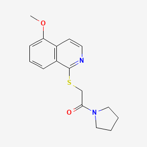 2-((5-Methoxyisoquinolin-1-yl)thio)-1-(pyrrolidin-1-yl)ethanone