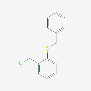 molecular formula C14H13ClS B2943509 1-(Benzylsulfanyl)-2-(chloromethyl)benzene CAS No. 4521-46-4
