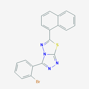 3-(2-Bromophenyl)-6-(1-naphthyl)[1,2,4]triazolo[3,4-b][1,3,4]thiadiazole