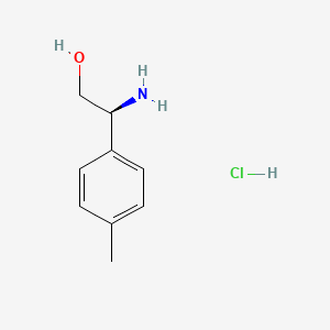 molecular formula C9H14ClNO B2943537 (S)-2-Amino-2-(p-tolyl)ethanol hydrochloride CAS No. 1256974-17-0; 327183-90-4