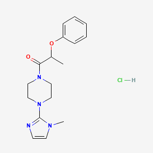 1-(4-(1-methyl-1H-imidazol-2-yl)piperazin-1-yl)-2-phenoxypropan-1-one hydrochloride