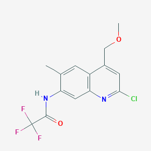 N-[2-chloro-4-(methoxymethyl)-6-methylquinolin-7-yl]-2,2,2-trifluoroacetamide