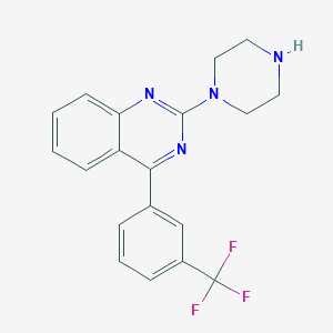 2-Piperazin-1-yl-4-[3-(trifluoromethyl)phenyl]quinazoline