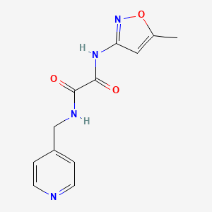 molecular formula C12H12N4O3 B2943589 N1-(5-methylisoxazol-3-yl)-N2-(pyridin-4-ylmethyl)oxalamide CAS No. 919731-44-5