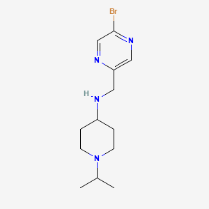 N-[(5-bromopyrazin-2-yl)methyl]-1-(propan-2-yl)piperidin-4-amine