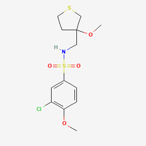 3-chloro-4-methoxy-N-((3-methoxytetrahydrothiophen-3-yl)methyl)benzenesulfonamide