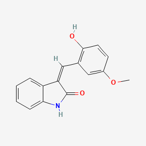 (3Z)-3-[(2-hydroxy-5-methoxyphenyl)methylidene]-1H-indol-2-one