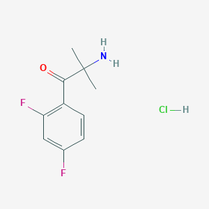 2-Amino-1-(2,4-difluorophenyl)-2-methylpropan-1-one;hydrochloride
