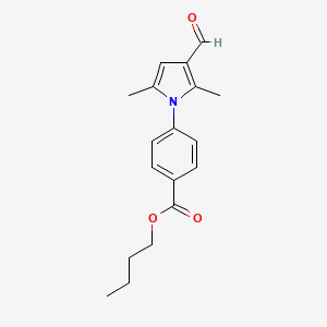 butyl 4-(3-formyl-2,5-dimethyl-1H-pyrrol-1-yl)benzoate